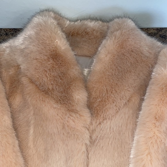 Donna Salyers Fabulous Furs Sheared Mink Faux Fur Cozy Elegant Feminine Jacket M - Picture 12 of 15